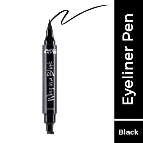Nykaa Wing In A Blink Eyeliner Pen - Dark Knight 01: Buy Nykaa Wing In A  Blink Eyeliner Pen - Dark Knight 01 Online at Best Price in India
