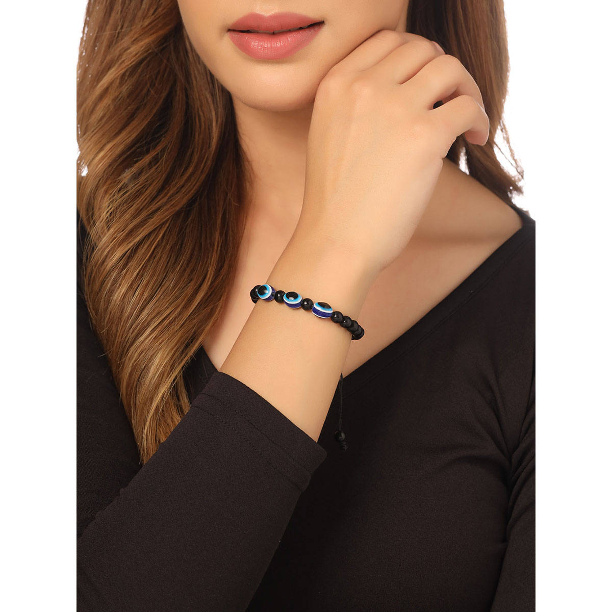 NVR Evil Eye Black Thread Bracelet