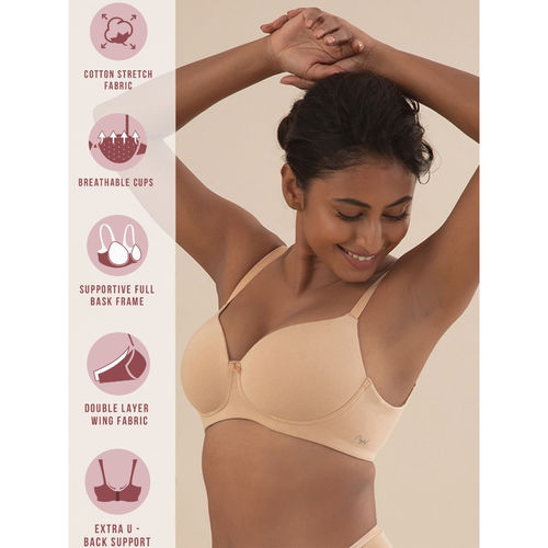 Buy Nykd by Nykaa Cups of Joy Wire-free Shaping Bra - Peach NYB094 online