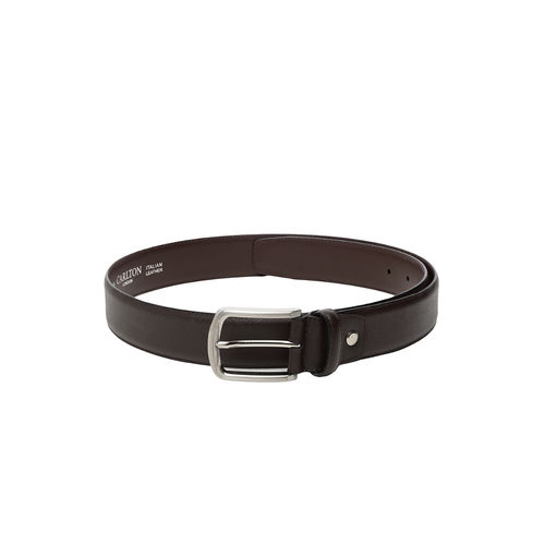 Men Brown Semi Formal Leather Belt – Carlton London Online