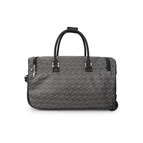 Buy Guess Polyurethane Charcoal Printed Women Wilder Wheeled