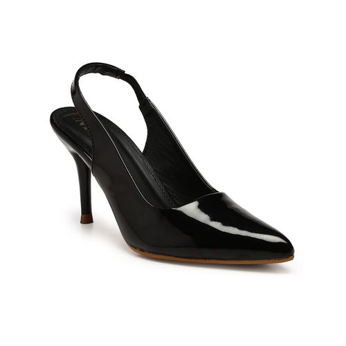 GNIST Pointed Black Stiletto Pump Heels (EURO 36)