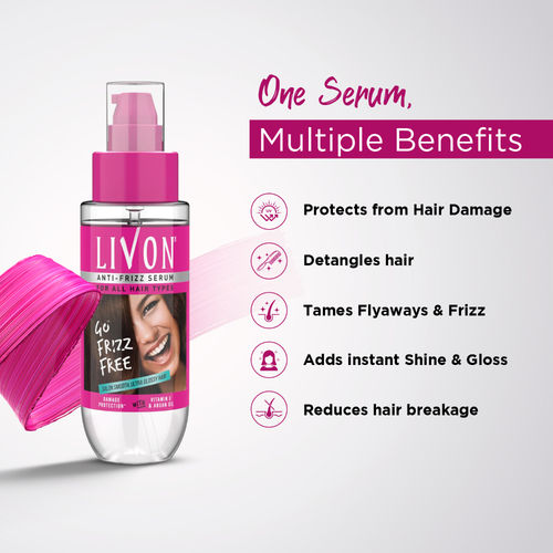 Livon Hair Serum for Women Men All Hair Types Smooth, Frizz free Glossy  Hair