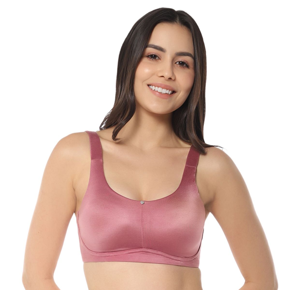Buy Amante Solid Non Padded Non-wired Full Coverage Super Support Bra online