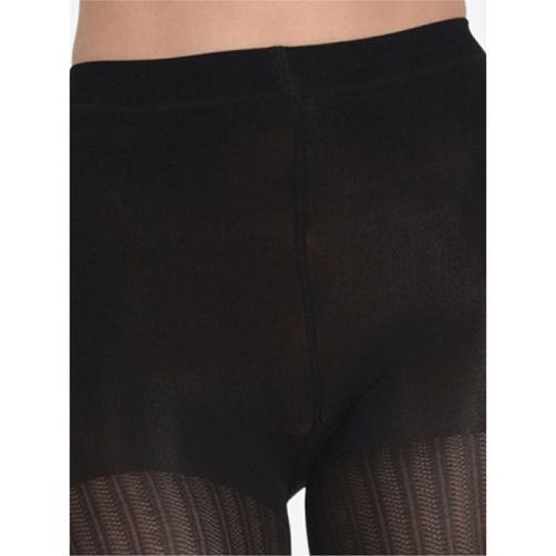 Buy Mod & Shy Women Self Design Pantyhose Stockings Black Online