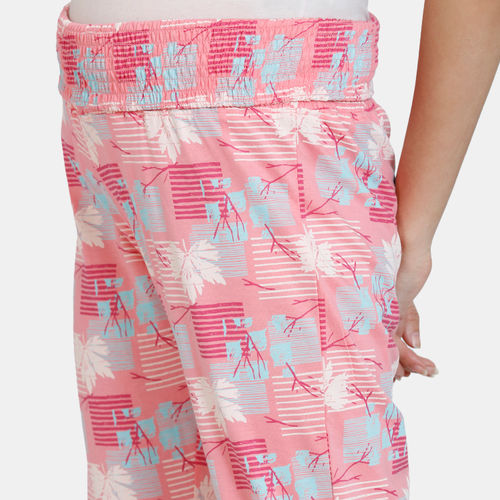 Buy Zivame Maternity Knit Cotton Pyjama - Pink Icing at Rs.500