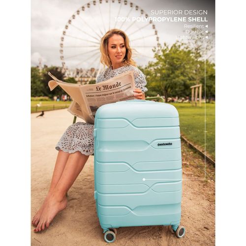 Buy Nasher Miles Paris Hard-Sided Polypropylene Pastel Green