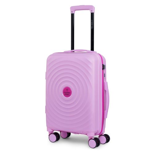 Nasher Miles Goa Hard-Sided Polypropylene Cabin Luggage Pink Trolley Bag (S)