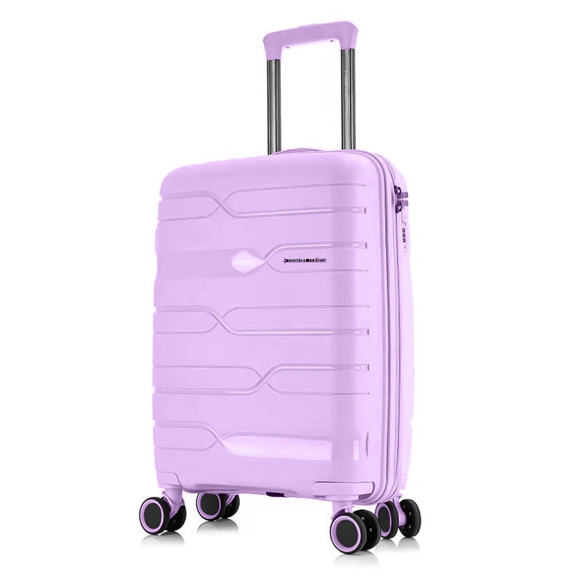 Buy Nasher Miles Paris Hard-Sided Polypropylene Purple Trolley Bag Online