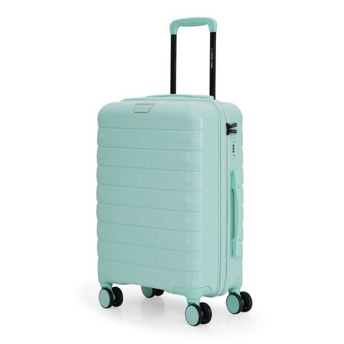 Nasher Miles Vienna Hard-Sided Polypropylene Cabin Cool Mint Trolley Bag (S)
