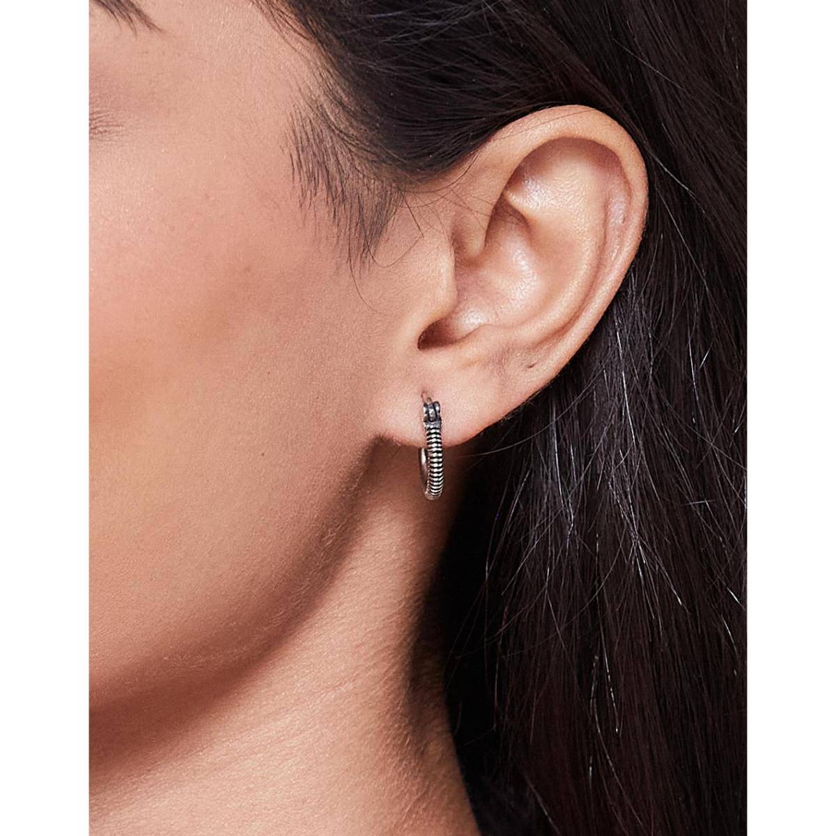 Fabindia Silver Hoops Earrings