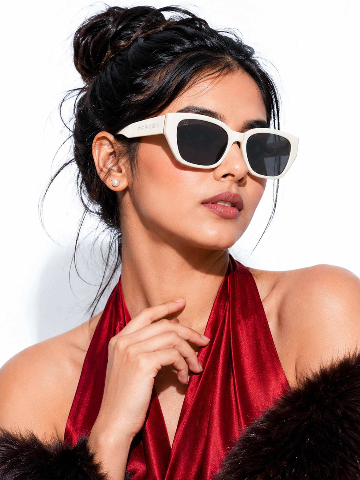 PERKEY Black Uv Protected Sunglasses -PRKY0023-C3