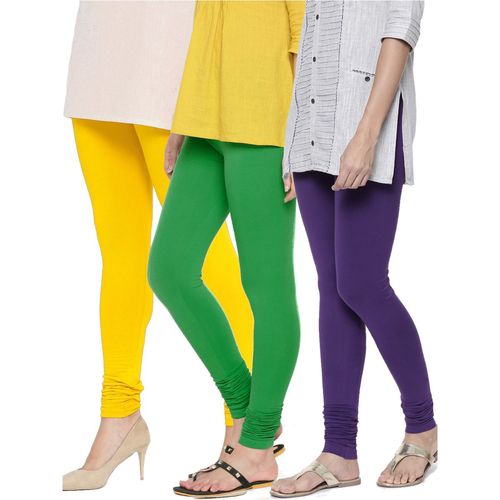 Purple Womens Leggings And Churidars - Buy Purple Womens Leggings