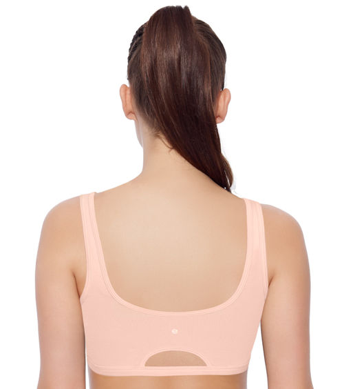 Buy Enamor SB06 Low Impact Cotton Sports Bra - Non-Padded & Wirefree - Nude  Online