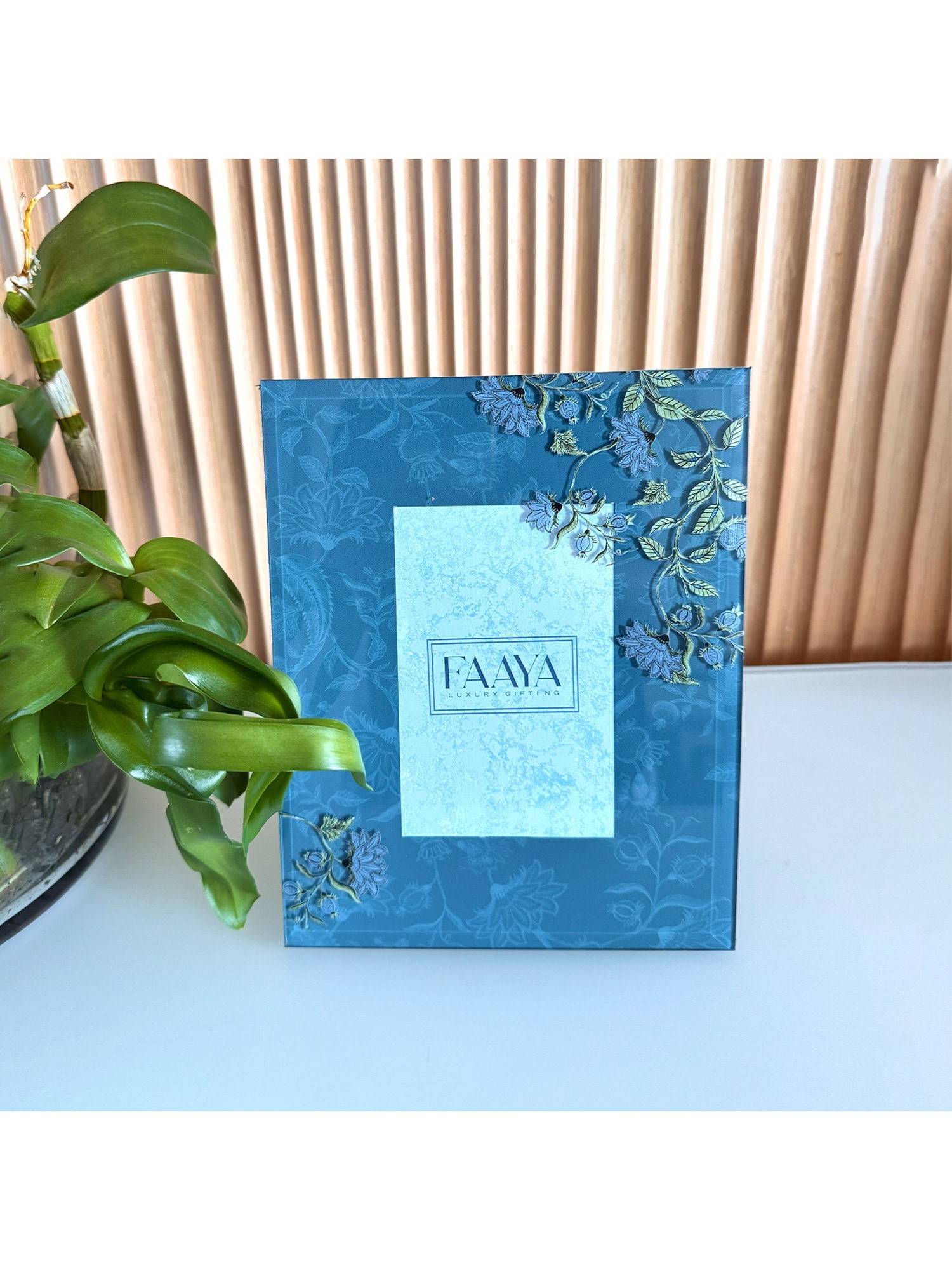 Faaya Gifting Ethnic Chintz Bevelled Glass Photo Frame