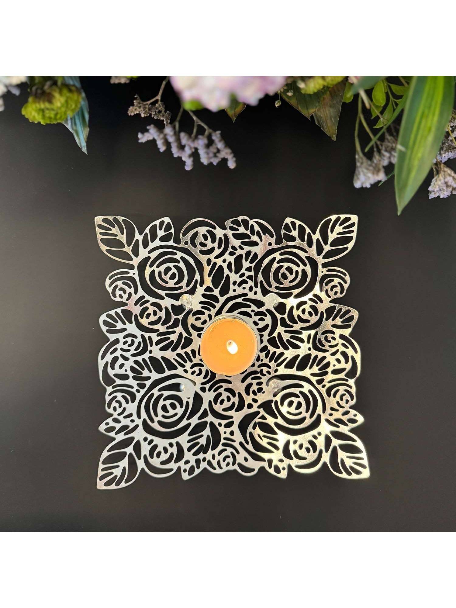 Faaya Gifting Gulab Silver Diya