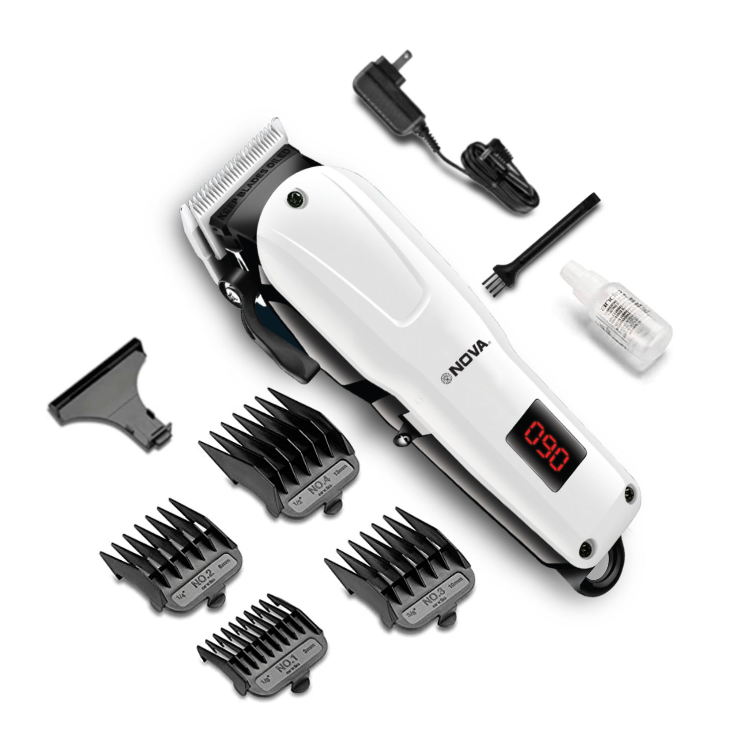 Nova Professional Rechargeable And Cordless NHT 1083 Hair Clipper Runtime:  120 Min Trimmer For Men: Buy Nova Professional Rechargeable And Cordless  NHT 1083 Hair Clipper Runtime: 120 Min Trimmer For Men Online