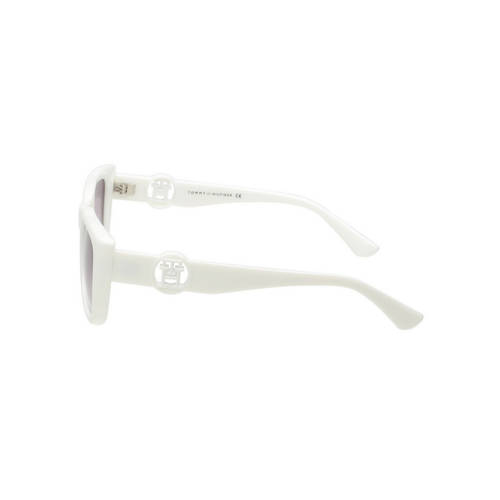 Buy Tommy Hilfiger Women Grey Lens White Square Sunglasses  display picture 1
