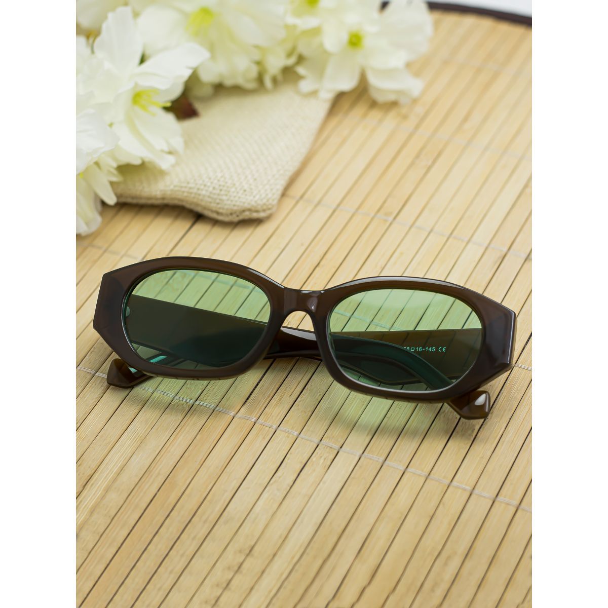 Bellofox Kyle Brown Frame Green Lens Wayfarer Full Rim Sunnies Buy Bellofox Kyle Brown Frame 