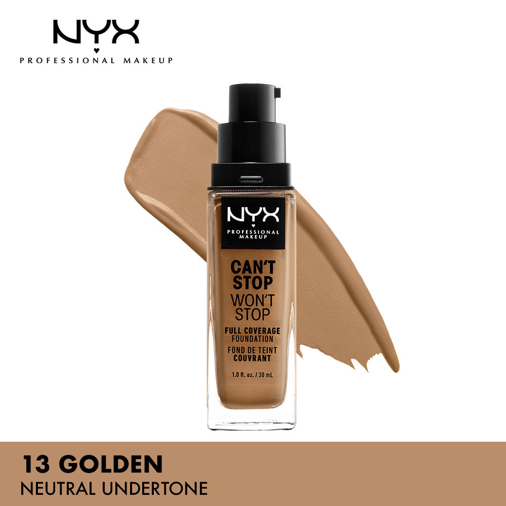 NYX Professional Makeup Can't Stop Won't Stop Full Coverage Foundation - Golden