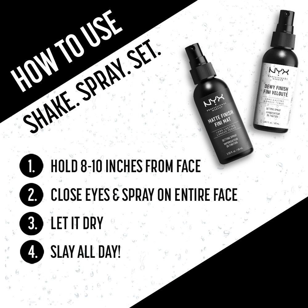 NYX Professional Makeup Long Lasting Makeup Setting Spray Dewy Finish Buy NYX Professional