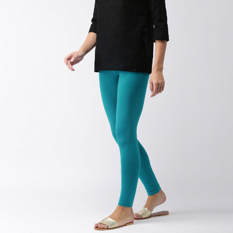 Go Colors Peacock Blue Leggings (S) Buy Go Colors Peacock Blue