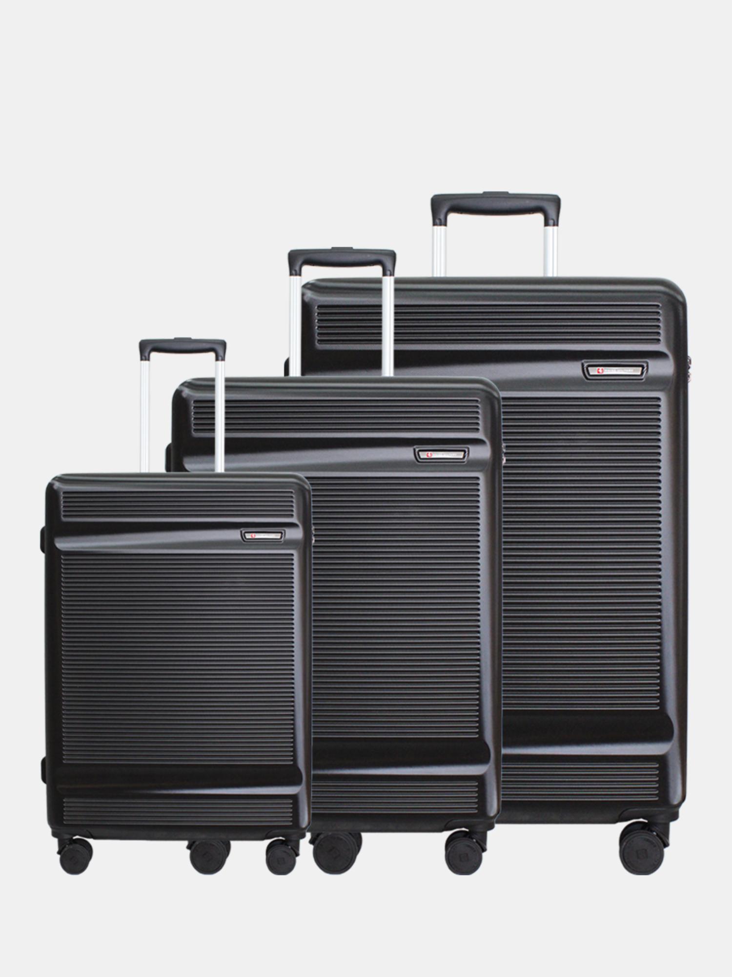 Buy Swiss Military Unisex Pascal Hard 8 Wheel Spinner Trolley Bags