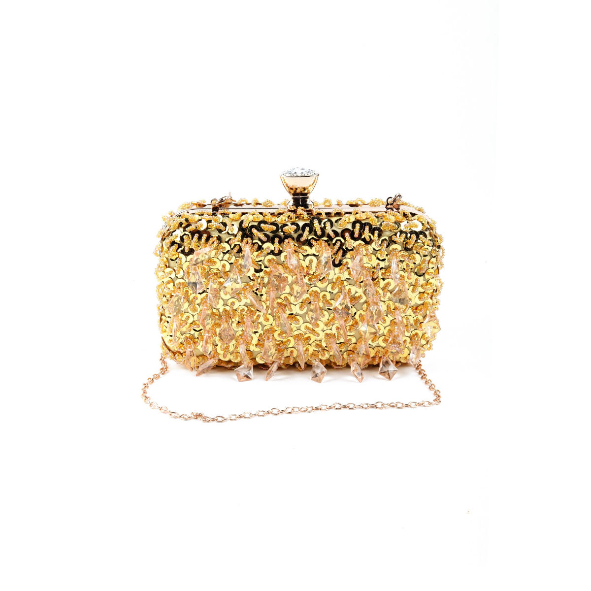 Odette Precious Gold Clutch Handbag: Buy Odette Precious Gold Clutch ...