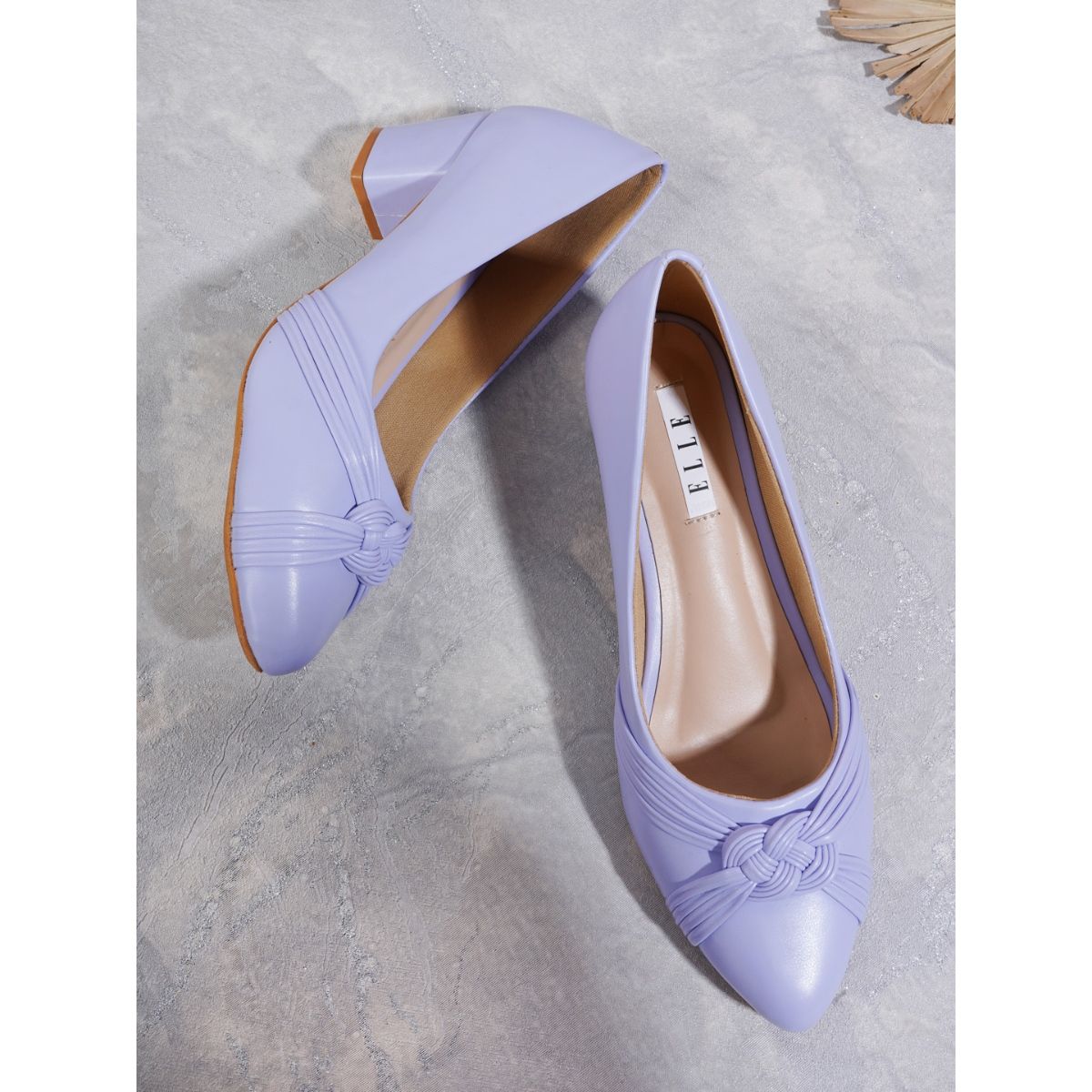 Buy ELLE Purple Women Slip On Pumps Online