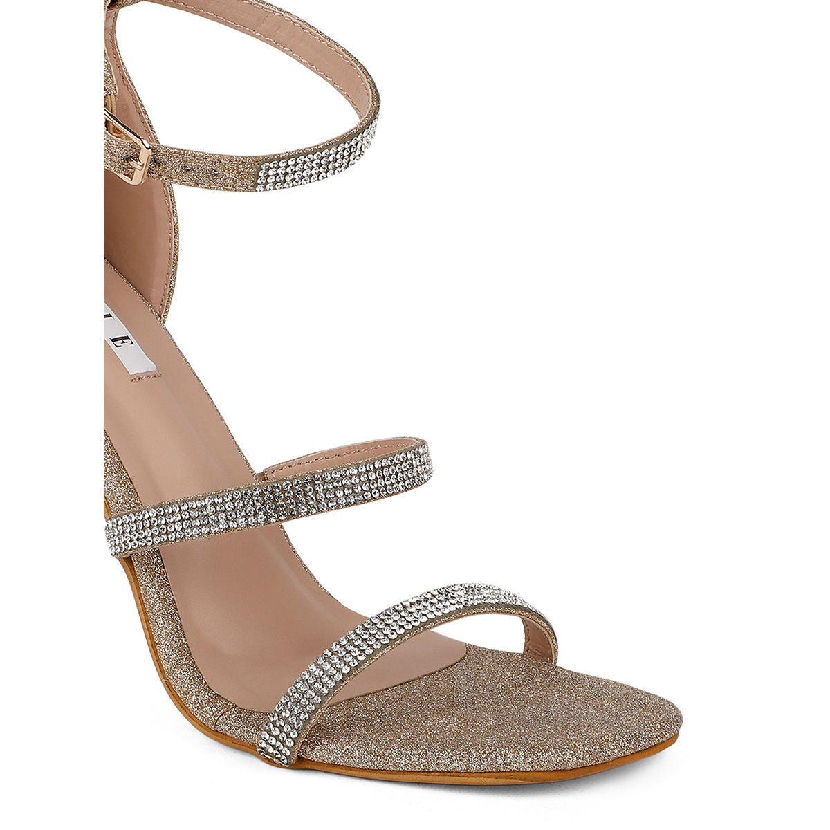 Elle Rose Gold Women Buckle Sandals Buy Elle Rose Gold Women Buckle