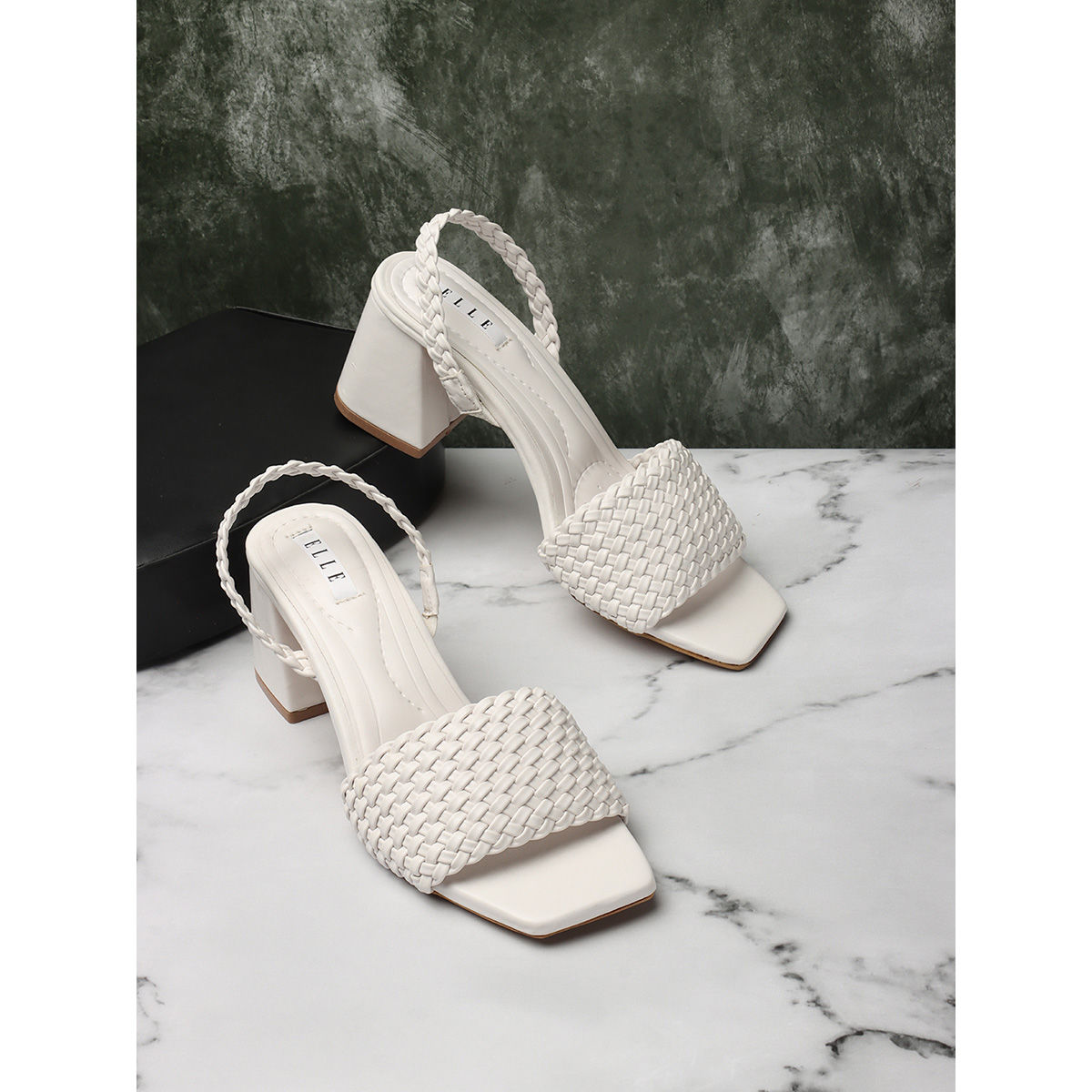 White slip on discount sandals