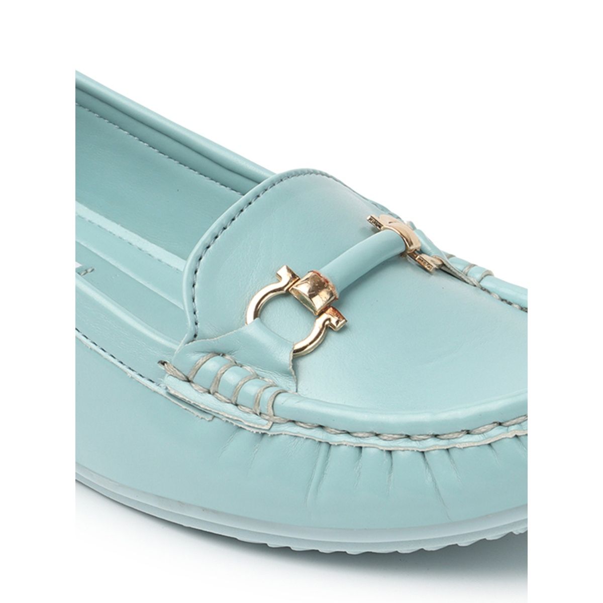 GG 26ss Slip-on Loafers Light Blue Denim 593494