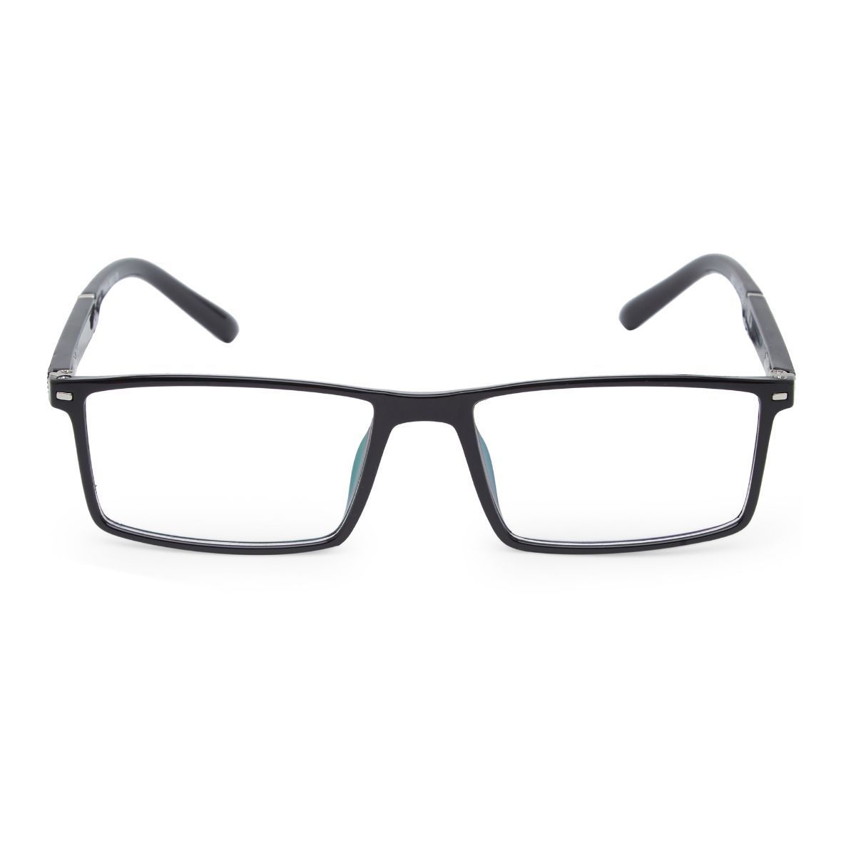 VAST Unisex Square Anti Glare UV Protection Full Frame Spectacles - (Zero Power) (7915)