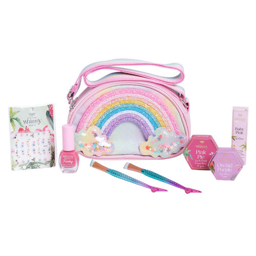Whimsy Beauty Safe Organic Rainbow Sling Bag Beauty Makeup Kit Pack Of
