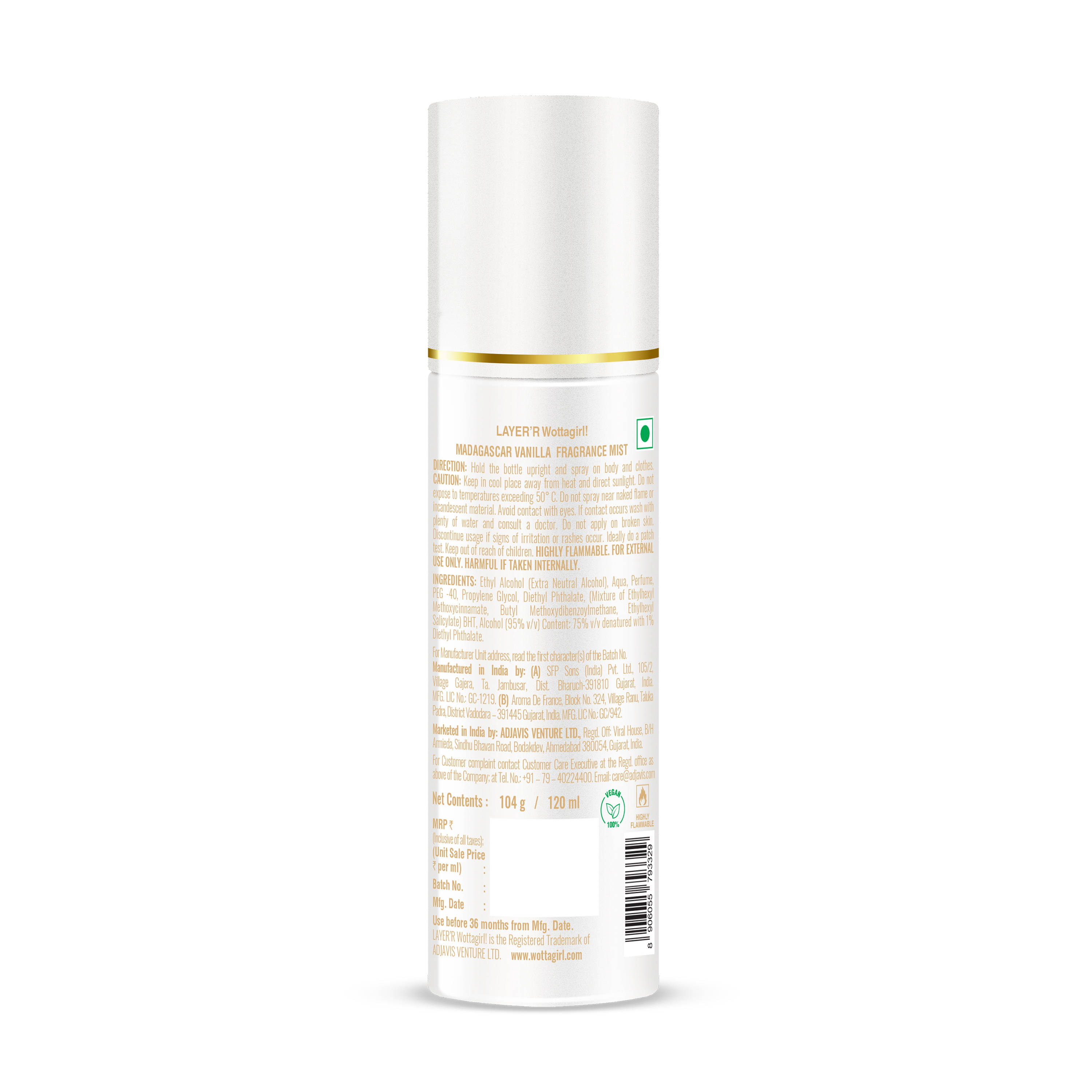Layer'r Wottagirl! Madagascar Vanilla Fragrance Mist - view 11