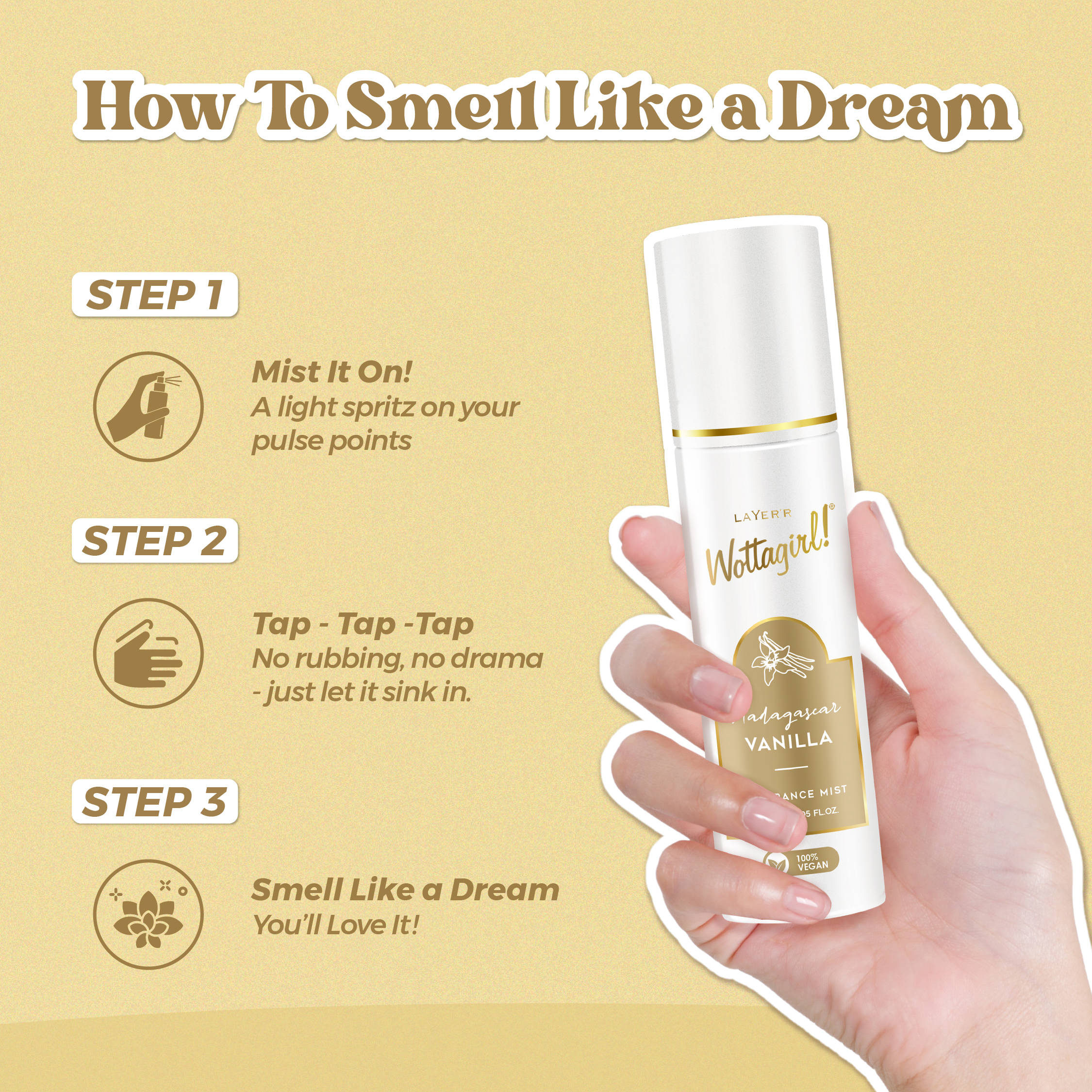 Layer'r Wottagirl! Madagascar Vanilla Fragrance Mist - view 6