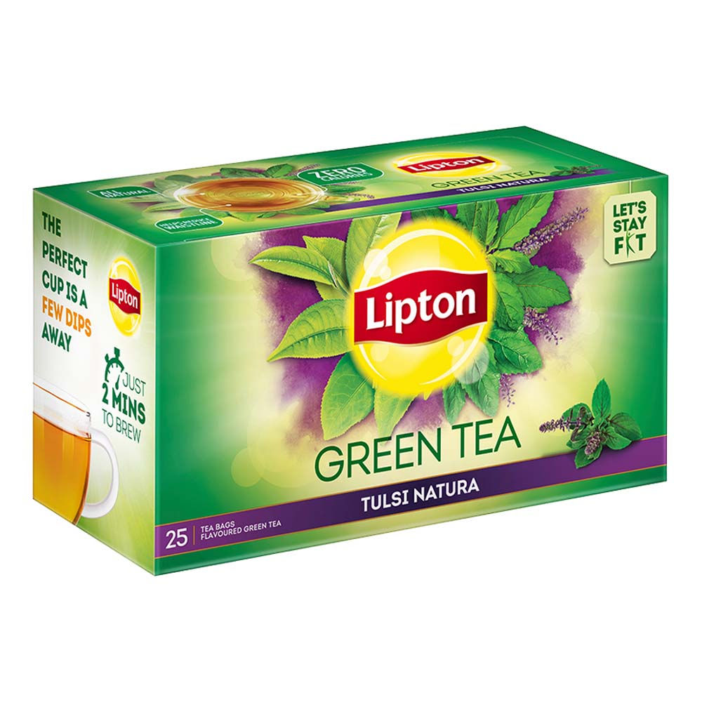 lipton green tea tulsi natura