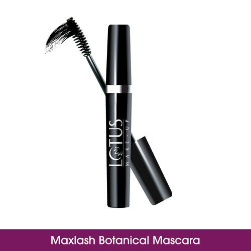 Lotus Make-Up Volumizing Botanical Mascara - Intense Black: Buy Lotus Make-Up Maxlash Volumizing Botanical Mascara Intense Black Online at Best Price in India | Nykaa
