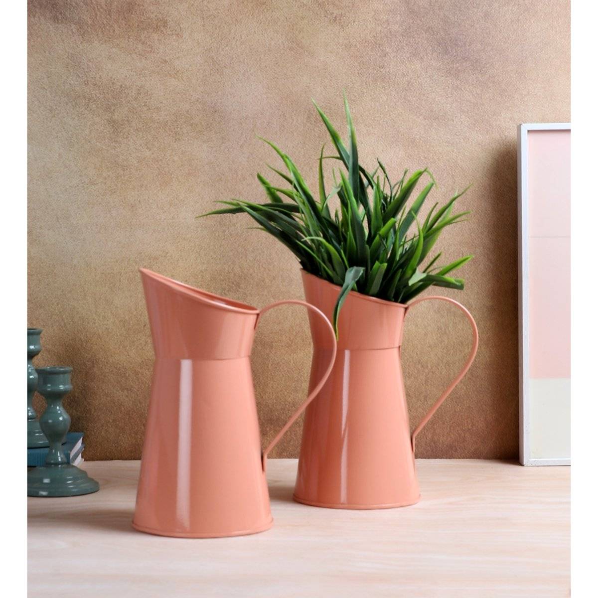 Amaya Decors Pink Jug Pot Planter (Pack of 2)