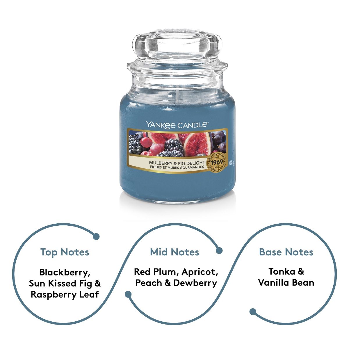 Buy Yankee Candle Original Small Jar Scented Candle - Mulberry & Fig ...