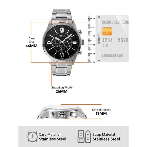 Chronograph Fossil Watches Tata Cliq FOSSIL FS4682 腕時計 MACHINE 