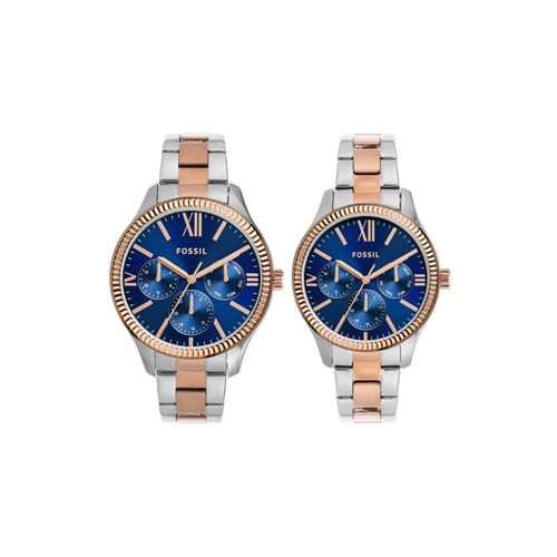 Fossil Rye Two Tone Couple Watch BQ2736SET (M)