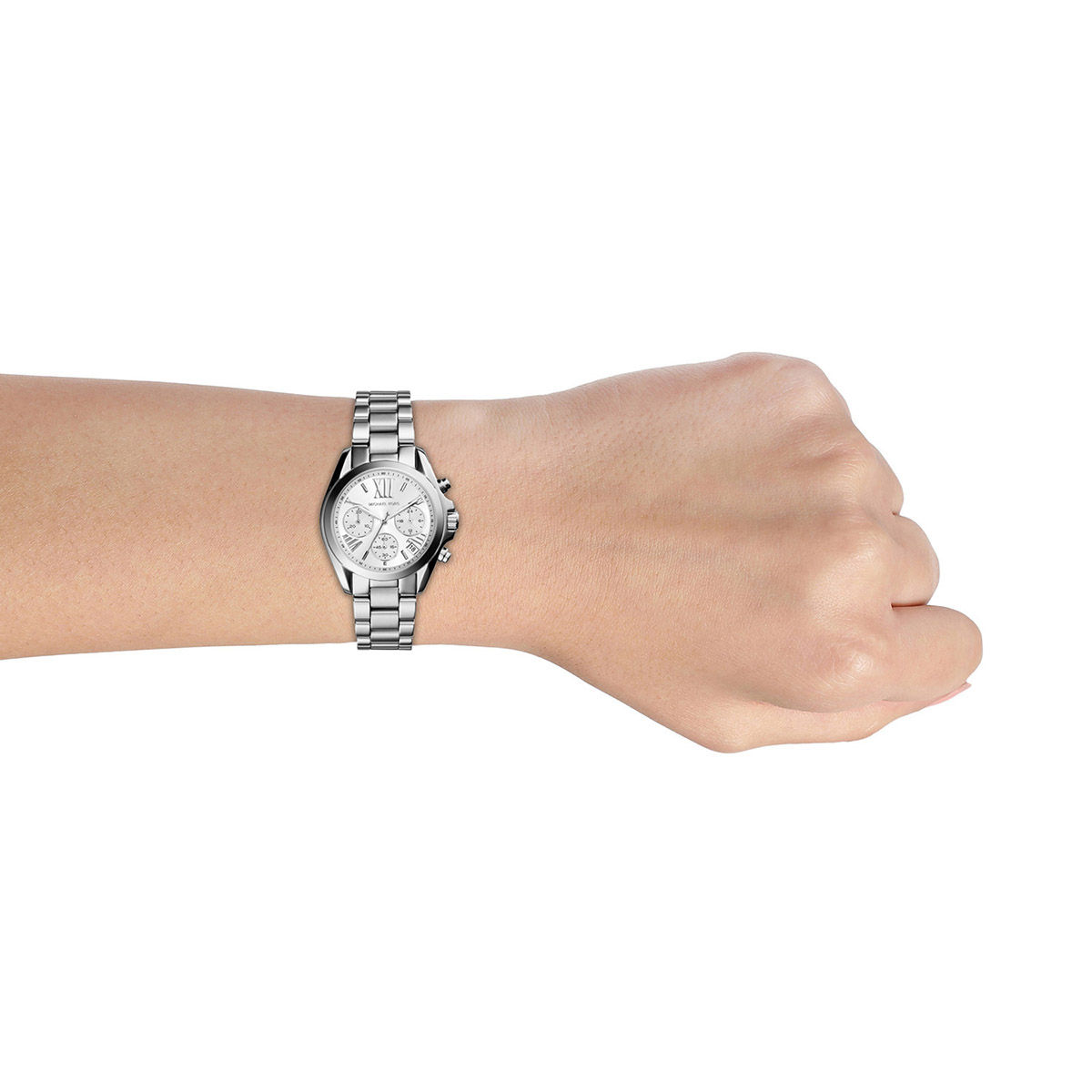 Buy Michael Kors Mini Bradshaw Silver Watch MK6174 M Online