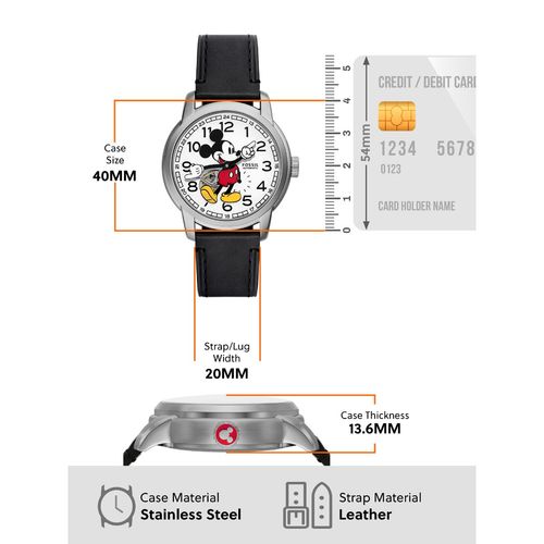Buy Fossil Mickey Mouse Black Watch SE1111 (M) Online
