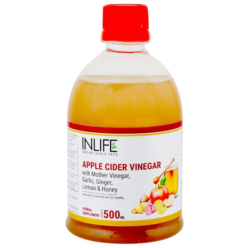 INLIFE Apple Cider Vinegar With Mother Of Vinegar, Garlic, Ginger, Lemon & Honey
