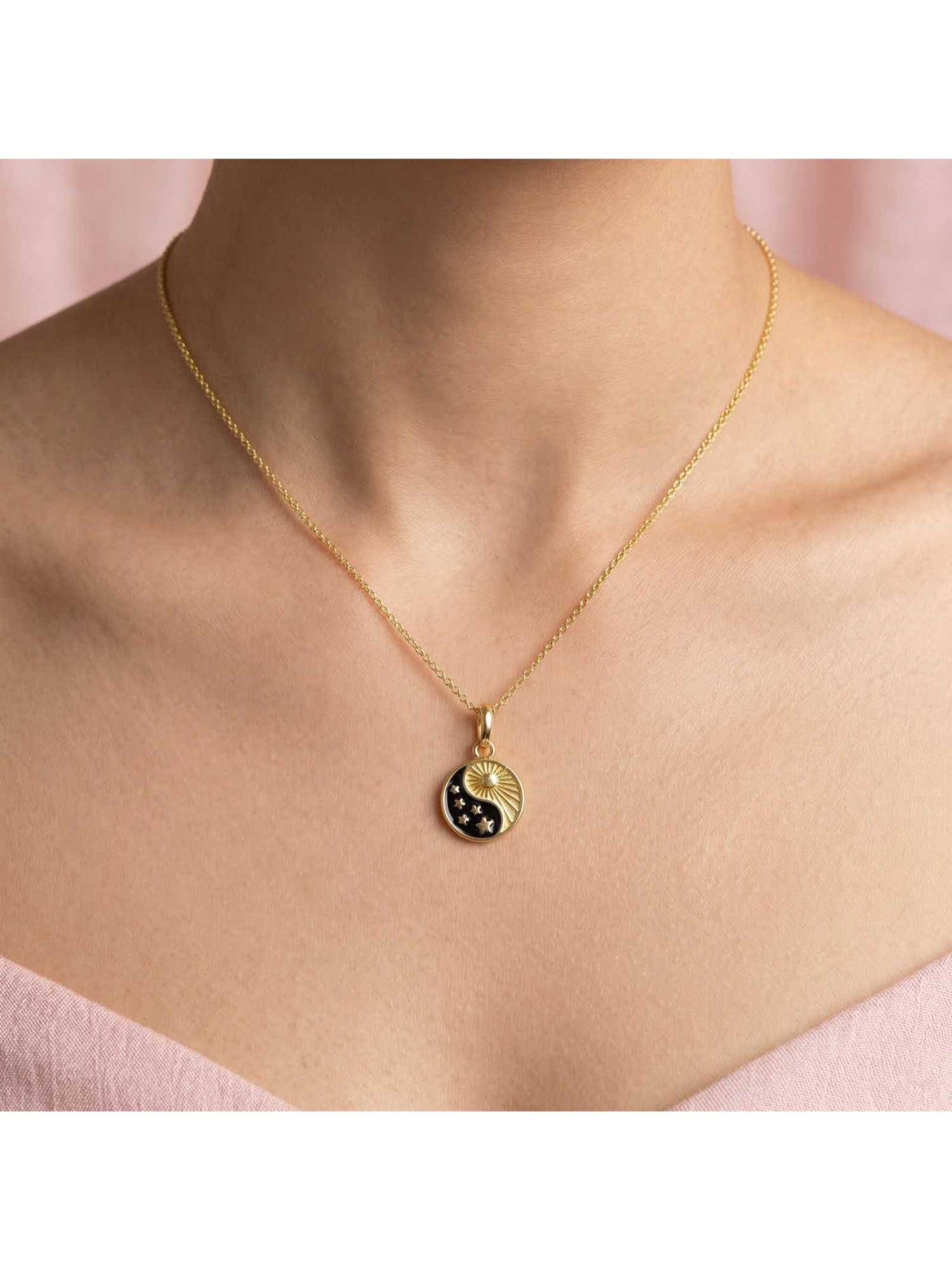 Nishani Women Sterling Silver Yin Yang Pendant