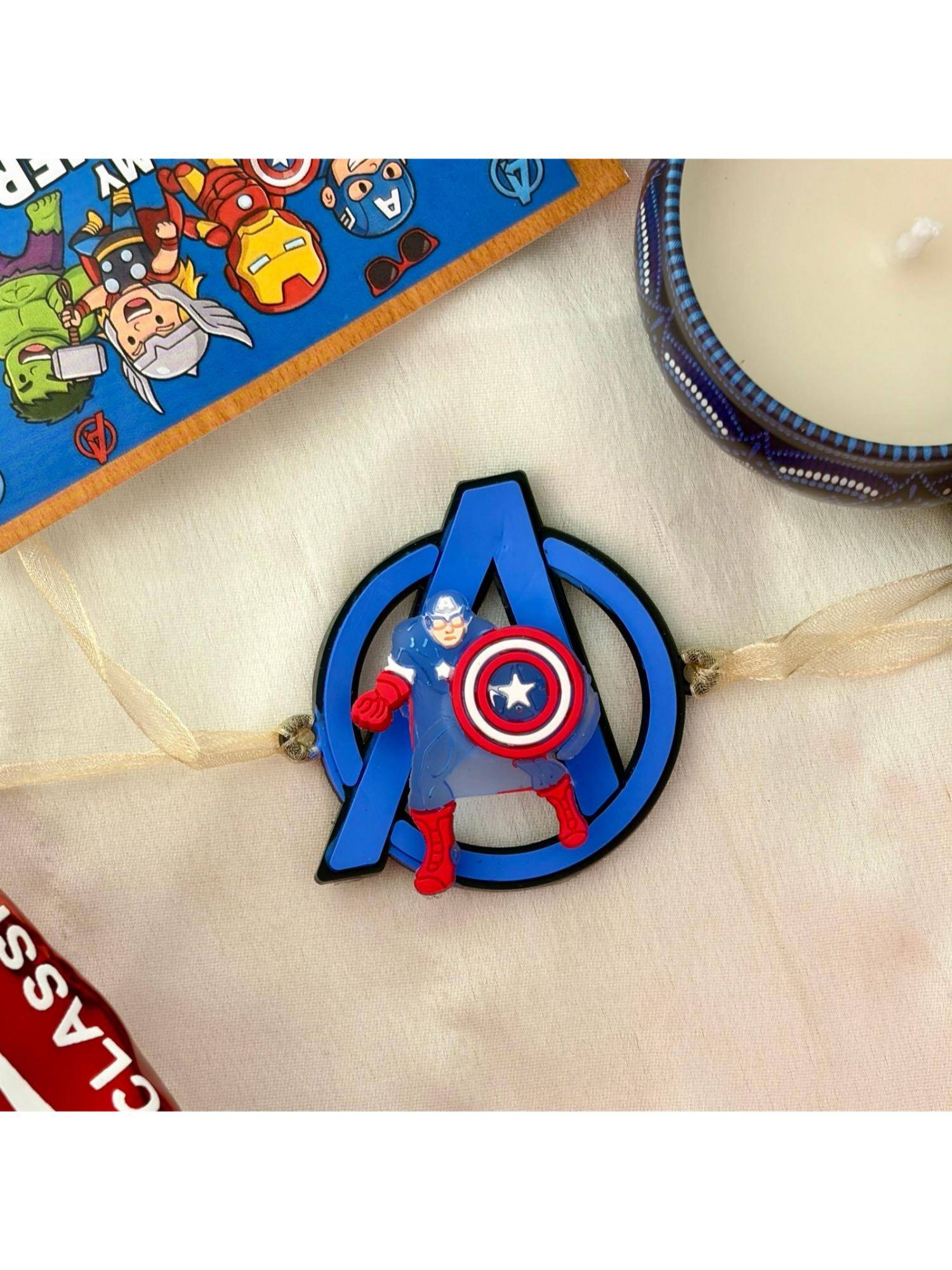 ISHKAARA Marvel Avengers Captain America Superhero Rakhi