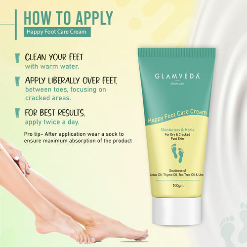 Glamveda Happy Foot Care Cream for Cracked Heels