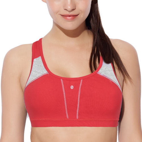 Buy Enamor SB08 Medium Impact Sports Bra - Racer Back, Removable Pads &  Wirefree - Red Online