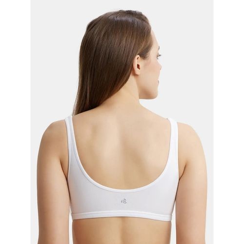 Buy Jockey 1550 Women's Cotton Elastane Slip On T-Shirt Bra with Stay Fresh  Treatment -Black Online